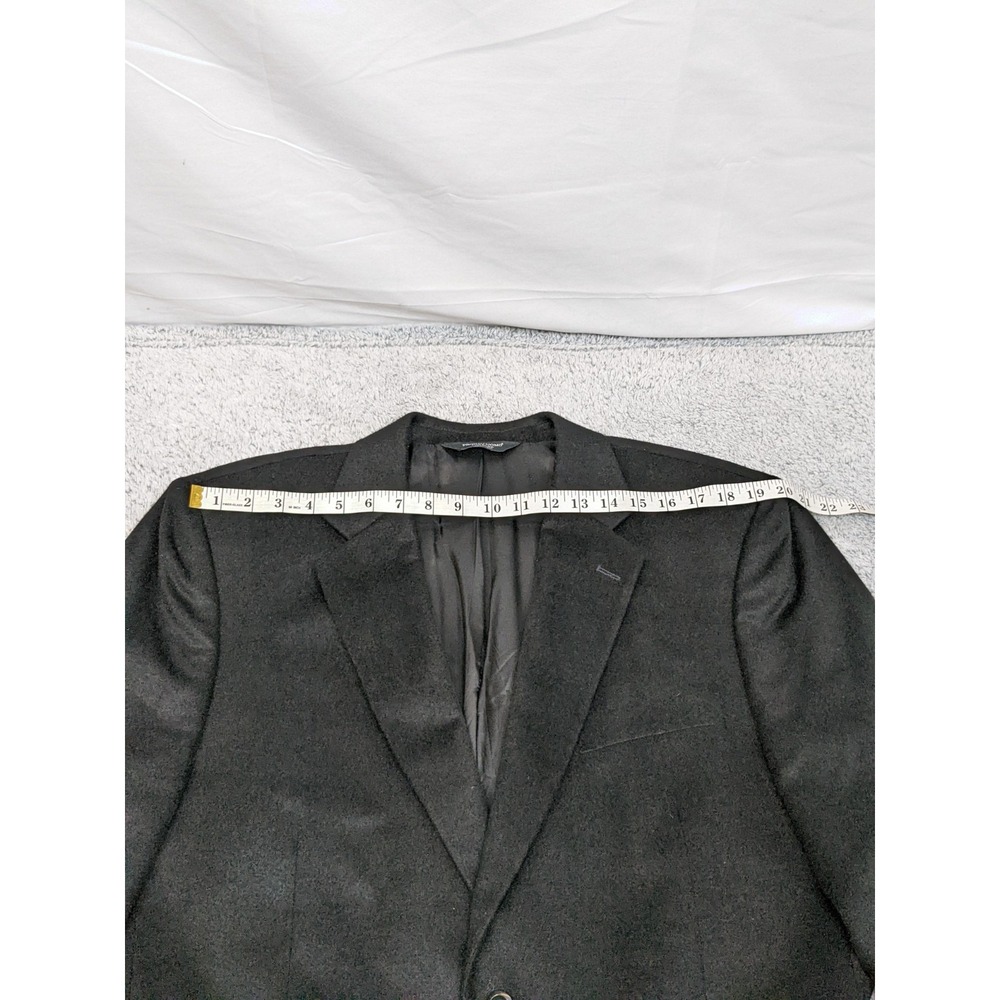 Pronto Uomo Couture 46L Black 100% Cashmere Mens Blazer Jacket Sport Coat‎ NWOT - Picture 6 of 14